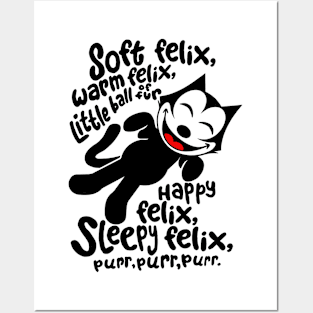 SOFT FELIX THE CAT PARODY Posters and Art